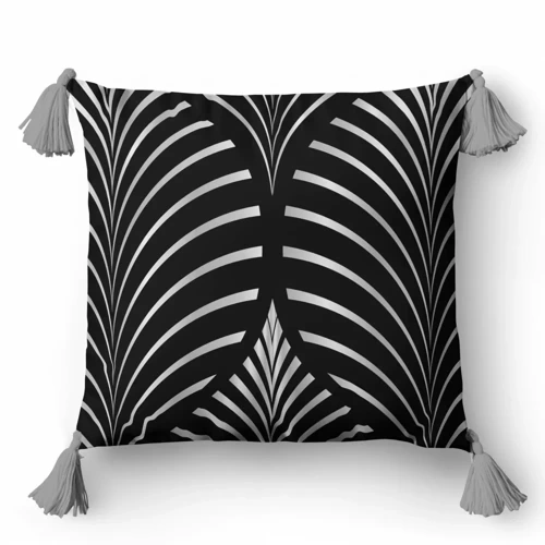 5398 B Декоративни орнаменти за калъфка Panama 58 Detexpol черен