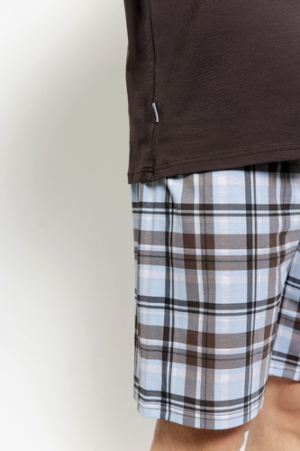 Taro 3578 Marcello мъжка пижама кафява – памук