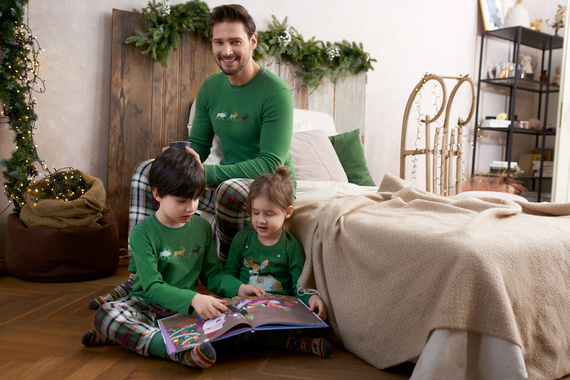 Детска пижама Seward Италианска мода - зелен принт 