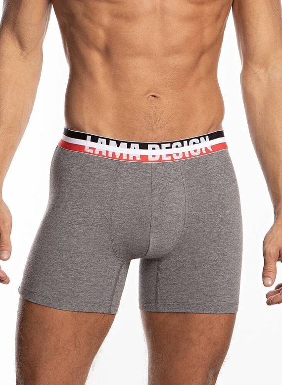 M-1052 SZG Мъжки боксерки Lama черно сиво