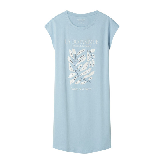 Дамска нощница 45183 Estes, 100% памук, къс ръкав, полукръгло деколте, свободен крой