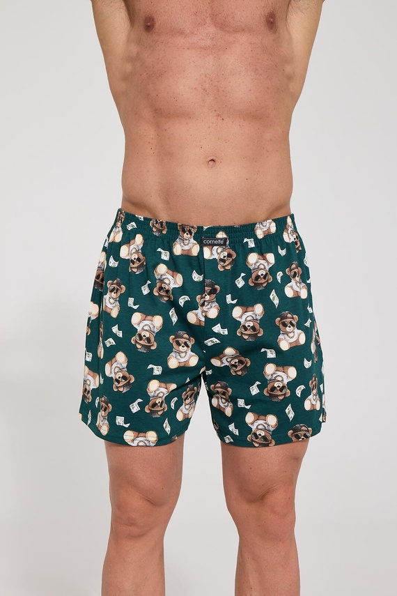 Cornette Classic Cash 001/201 Мъжки боксерки 100% памук, свободни, зелени