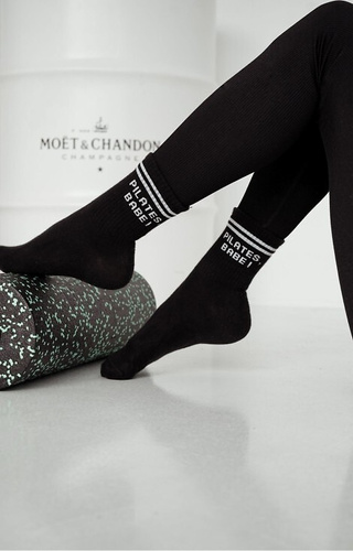 0200-189 Дамски чорапи Pilates Babe! Milena, черни – памук