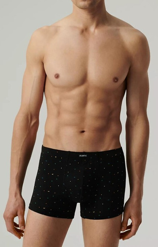 3MH-204 Bokserki męskie Atlantic - zielony-czarny-grafitowy