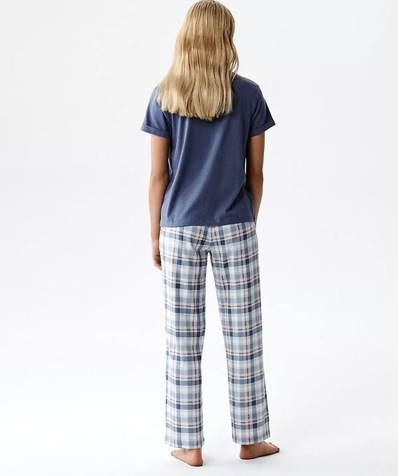 Дамска пижама Atlantic NLP-513 модал и памук къс ръкав с джобове