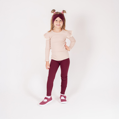 217201 Клин Alisa Nicol – рипсен памук, бордо