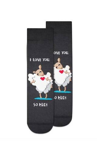 U04.156 Чорапи за Свети Валентин Wola - 986 антрацит