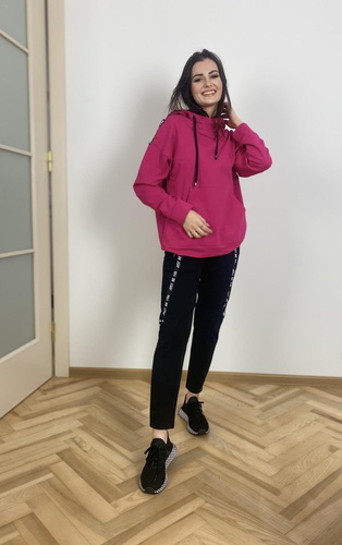 496 Дамски спортен костюм Just Forex - амарант