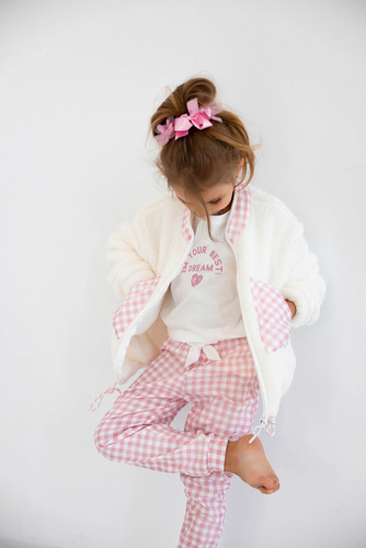 Детска блуза Nanny от Sensis - екрю-розова