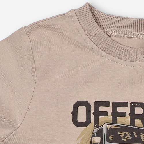 KAR-2003/BEZ Тениска за момче Lagarto Verde бежово