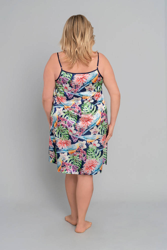 Polynesia Дамска нощница с тясна презрамка Италианска мода - флорален принт