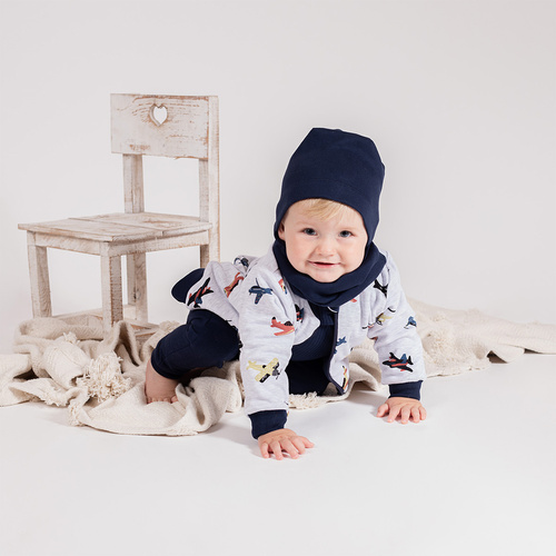 219287 Двустранно яке Willy Nicol – тъмносиньо и сиво с равнини