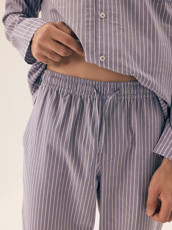 43035 Мъжка пижама с микрофон Henderson - синя