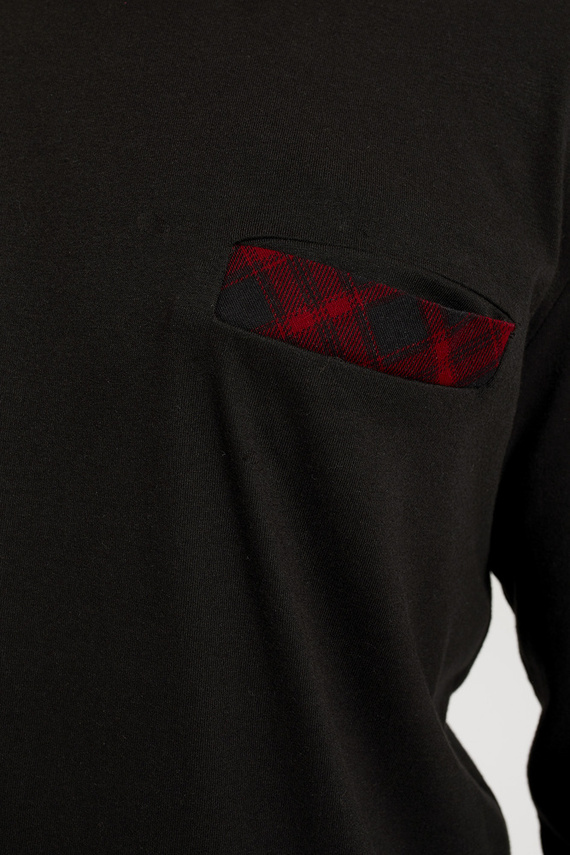 Мъжка пижама Zeman Italian Fashion - черна/принт