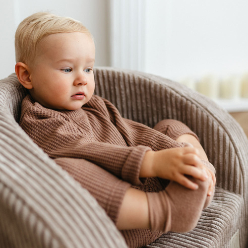 Детски пуловер Beary Cool Eevi - бежов, мек и удобен