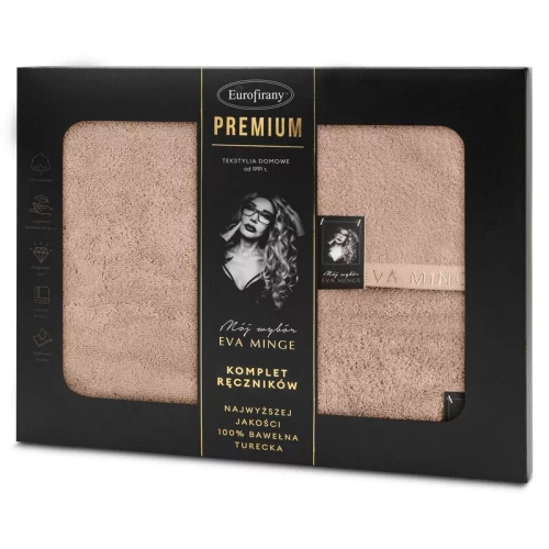 Venus 3 Комплект първокласни кърпи Eva Minge Eurofirany - тъмен прах