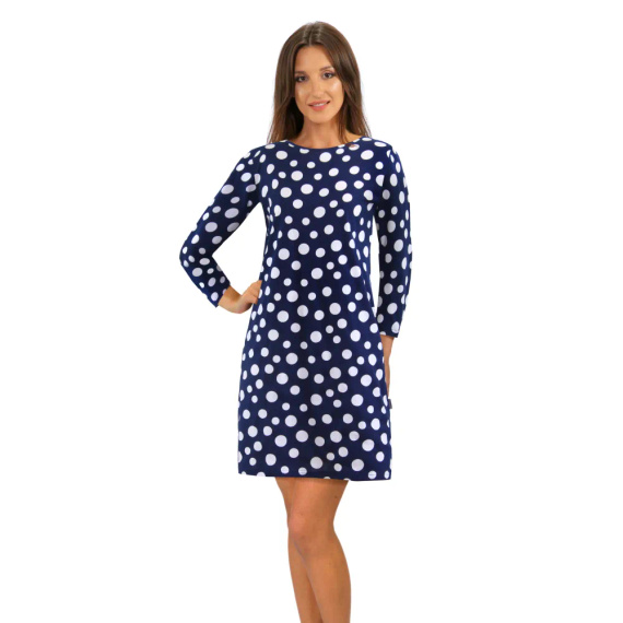 2077/09 Нощница, 3/4 ръкав Sesto Senso, тъмносиня