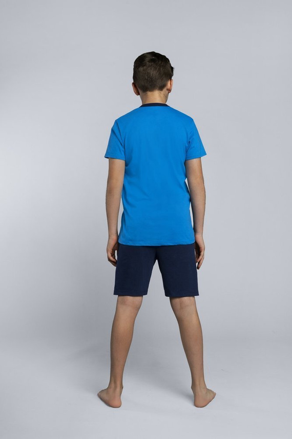 Памучна пижама Orion за момче Италианска мода сапфир / морско синьо