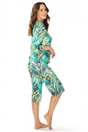 86656 Малага Дамска пижама Чайка зелена