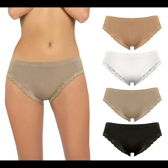 Дамски бикини Sesto Senso 6108 дантела безшевни еластични комфорт sabia