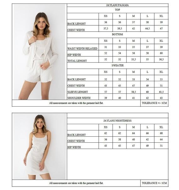 Пижама Sensis Jaylani бежова – дамски памучен комплект 3 части homewear