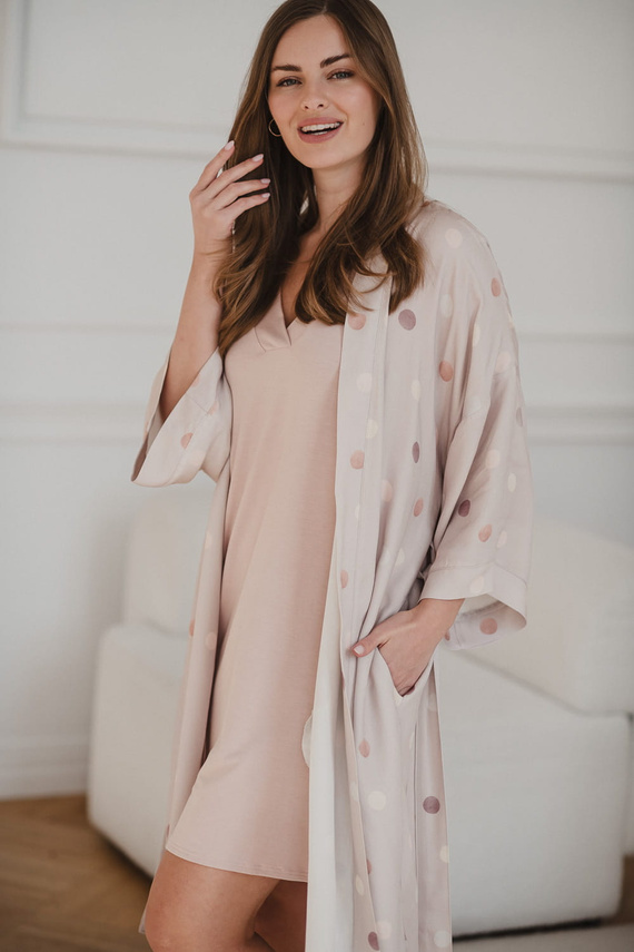 Бамбуков халат за бременни Polka Dots Milk&Love