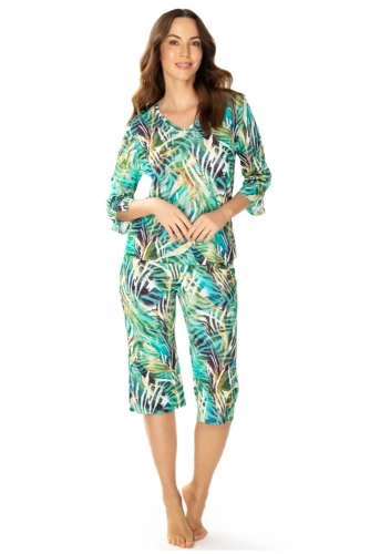 86656 Малага Дамска пижама Чайка зелена
