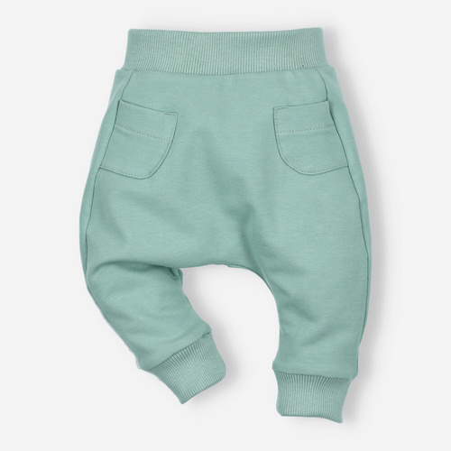 ABN-4517/ZIE Спортен панталон с джоб от органичен памук Nini зелен