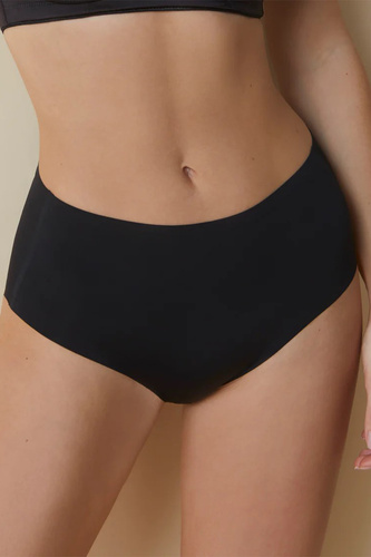 503 Дамски слипове Maxi Braga Selene, черни - с висока талия, безшевни, оформящи