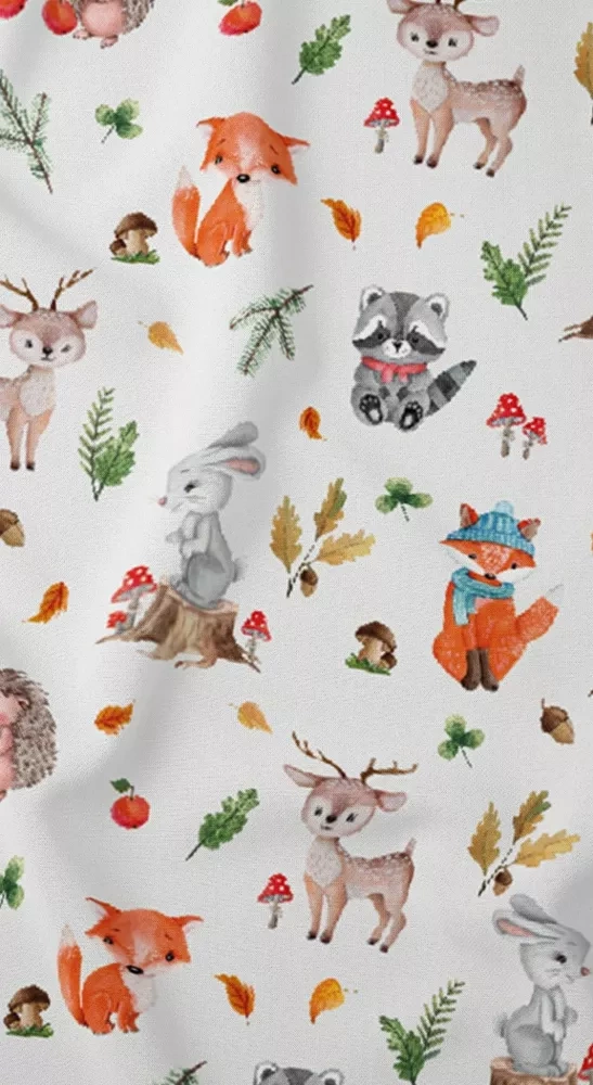 3713 B Land of Dreams Детско памучно спално бельо, Каро животни