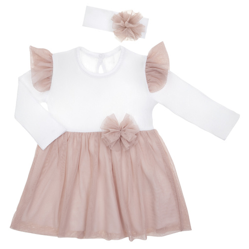 169065 Sukienka z długim rękawem i opaska Nicol