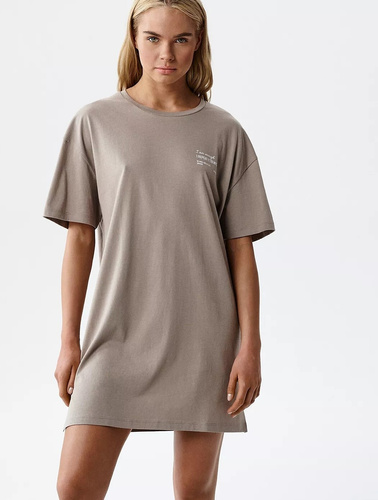 NLD-001 дамска нощница 100% памук, свободна кройка