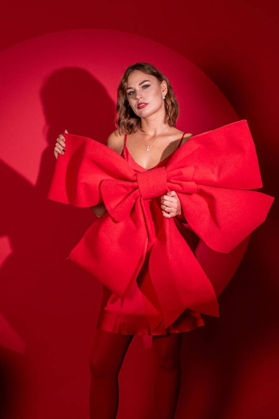 758 Cordelia Дамска риза De Lafense - червена 