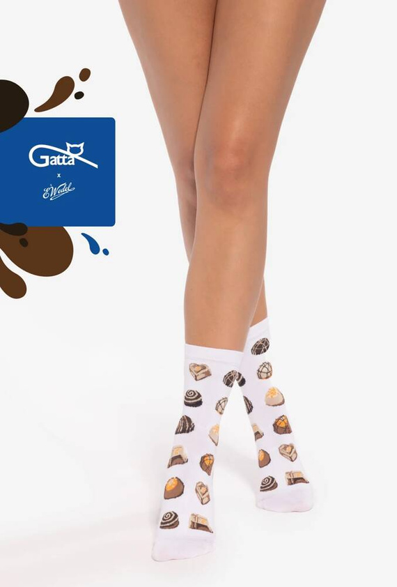 U04.WED Унисекс чорапи Wedel Gatta - bianco 01/01