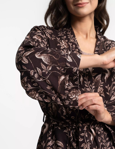 Moraj PDSZ3400 дамски халат капучино – 100% вискоза, къс