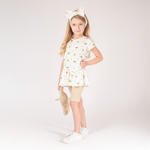 212139 Блуза с къс ръкав "Tola" Nicol - кремава