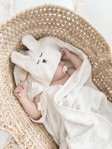 Бамбукова кърпа Yosoy с уши - естествена