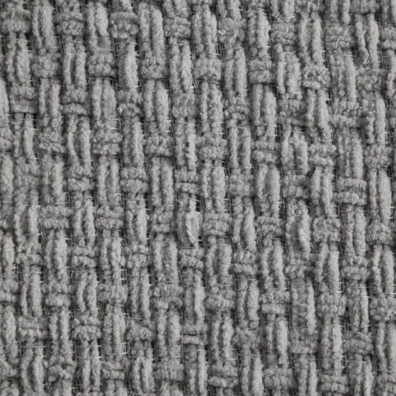 Сузи Одеяло, шалте, плетено с ресни, европерде, сиво