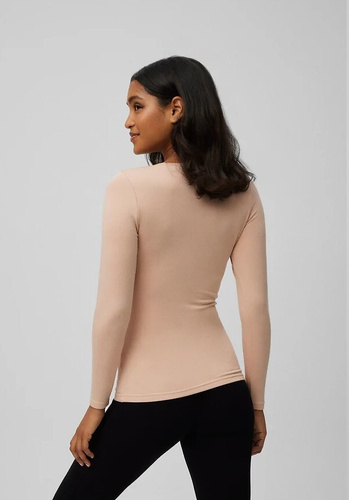 Дамска термо тениска Ysabel Mora 70017 в телесен цвят - мека, дишаща, хипоалергенна, с дълъг ръкав
