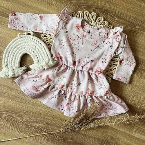 SE026 Sukienka z długim rękawem Mamatti