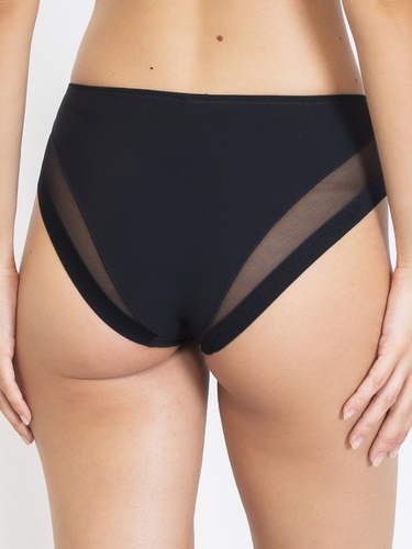 1865 Оформящи слипове Everybody, черни - висока талия, микрофибър Sielei