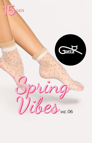 Spring Vibes wz.06 Skarpetki Damskie 15 den Gatta -visione