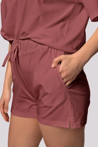 Дамска пижама Bliss Mona с къс ръкав, череша