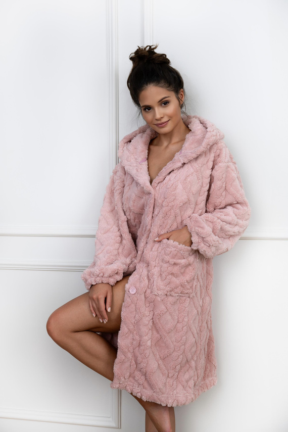 Дамски халат Bethany Sensis - прашно розов