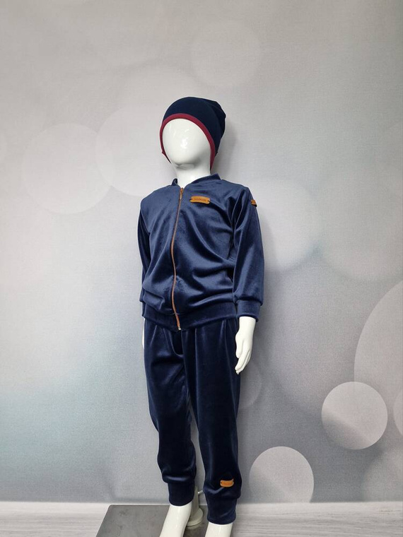 Тъмносин детски анцуг Hand Made Bambarillo