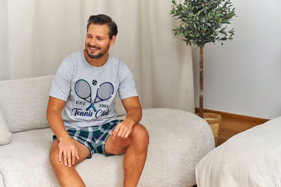 Мъжка пижама Doctor Nap 7401 Tennis 95% памук