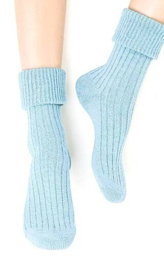 ART..067 Дамски чорапи за спане Steven - 051 син