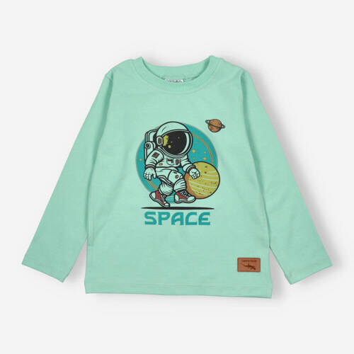 KAR-1006/PIS Блуза за момче с дълъг ръкав Lagarto Verde шам фъстък