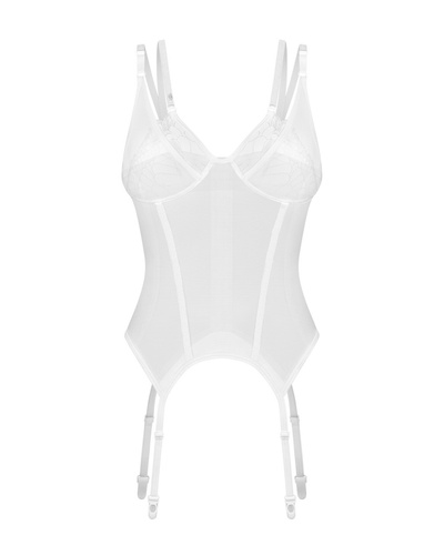 Arrowel Corset Дамски корсет Obsessive - бял