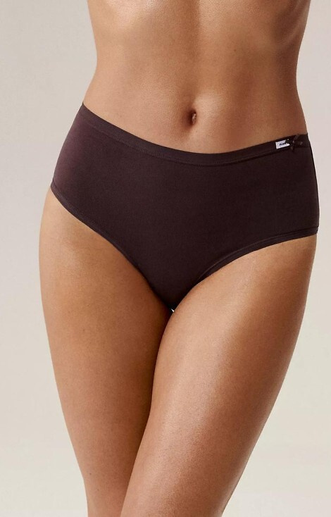 3CLP-004 Atlantic лилаво-розово-кафяво – Класически дамски слипове 3 бр. памук